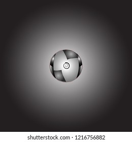abstract sphere with cutouts