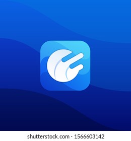 Abstract Sphere Digital Icon Illustration Vector Design Template. Suitable for Creative Industry, Multimedia, entertainment, Educations, Shop, and any related business