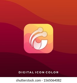 Abstract Sphere Dimensional Modern Icon Vector Template, Suitable for Creative Industry, Multimedia, entertainment, Educations, Shop, and any related business