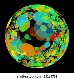 Abstract sphere. EPS10 Illustration.