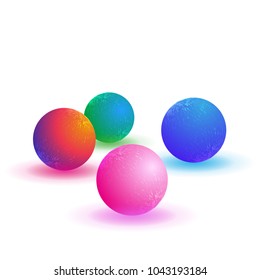 Abstract sphere. Glowing orb Glossy colorful abstract sphere. Technology sphere.