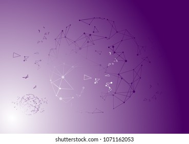 Abstract sphere to illustration internet connection technology. Background