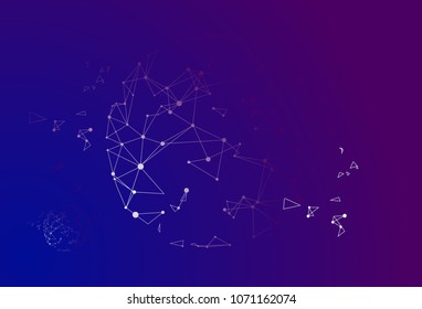 Abstract sphere to illustration internet connection technology. Background