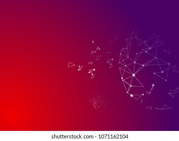 Abstract sphere to illustration internet connection technology. Background
