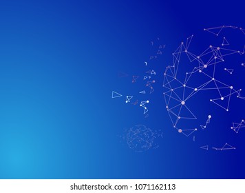 Abstract sphere to illustration internet connection technology. Background