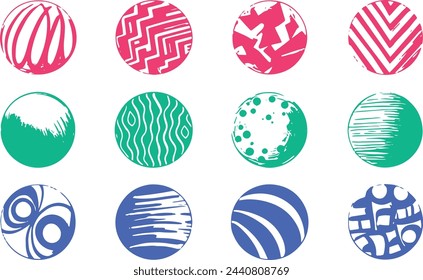 Abstract Sphere Illustration Vector Colorful Objects