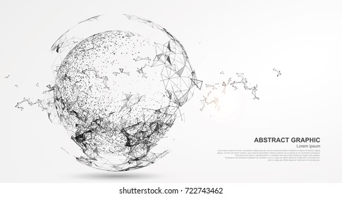 Esfera abstrata, conexão à internet.