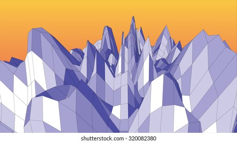 Abstract sphere like stone asteroid