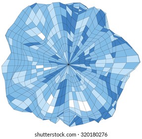 Abstract sphere like stone asteroid