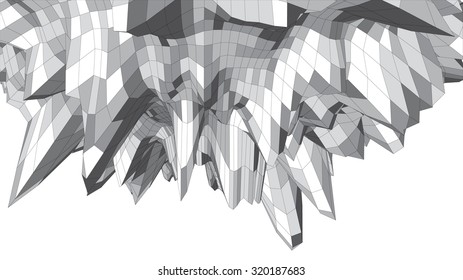 Abstract sphere like stone asteroid