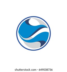 abstract sphere logo