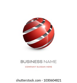Abstract sphere logo design