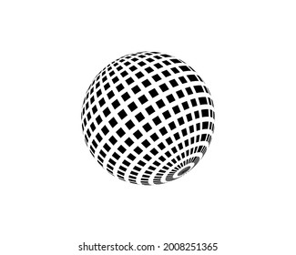 Abstract Sphere Logo Design Template. Global Icon. For Business, Consulting, Technology, Science Etc