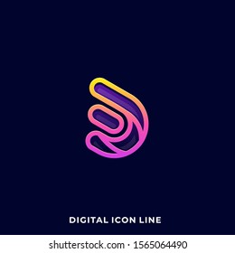 Abstract Sphere Luxury Illustration Vector Design Template. Suitable for Creative Industry, Multimedia, entertainment, Educations, Shop, and any related business