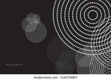 abstract sphere in particle dots contrast and seamless on dark background can be use for technology product advertisment package design food and beverage label vector eps.