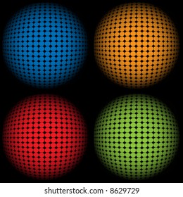 Abstract sphere pattern