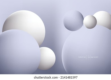 abstract sphere polygon in white and grey on gradient grey background can be use for product advertisement and label template notebook cover technology package and presentation vector eps.