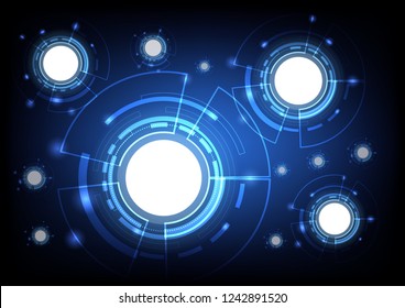 Abstract sphere shape of global network and technology concept for the future background