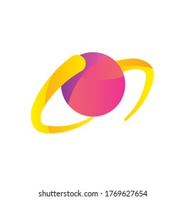 Abstract sphere shape gradient style icon design, Logo brand and corporate theme Vector illustration