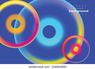 abstract sphere shape with hole in gradient background modern art theme can be use for notebook cover website template technology advertisement presentation packaging vector eps.