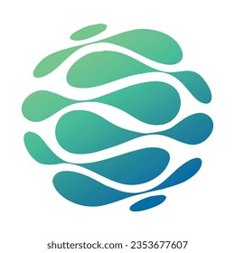 Abstract sphere, unusual circle. Logo circle
