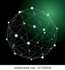 Abstract sphere vector illustration.