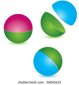 Abstract sphere. vector illustration