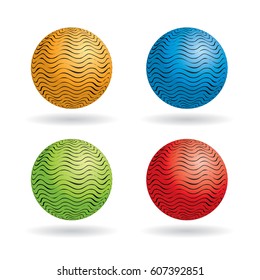 Abstract sphere vector illustration.