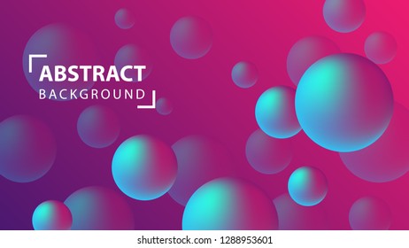 Abstract spheres background