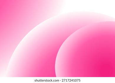 Abstract Spheres Gradient Design Pink Illustration Background