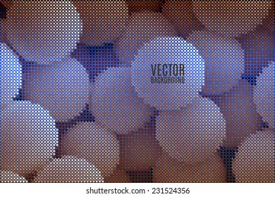 abstract spherical background build of 10800 tiny vector particles