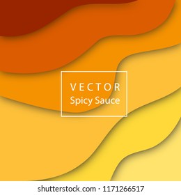 Abstract spicy sauce Vector Illustration. Design Template. Modern Pattern.