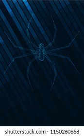 Abstract spider illustration. Graphic concept for your design