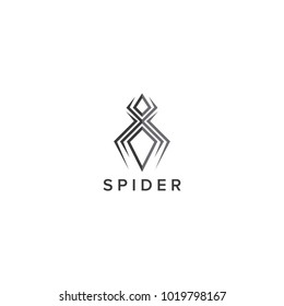 Abstract Spider Logo Design Vector