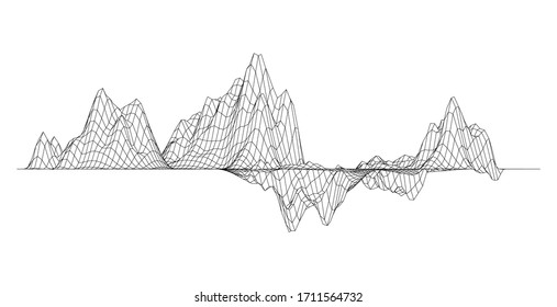 Abstract spider web network, News network links are used to search for information on the internet. There are links from one source to another that is far away.