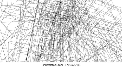 Abstract spider web network, News network links are used to search for information on the internet. There are links from one source to another that is far away.