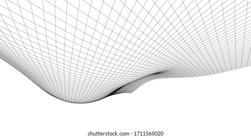 Abstract spider web network, News network links are used to search for information on the internet. There are links from one source to another that is far away.