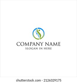 abstract spine logo design vector