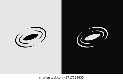 Icono de logotipo de órbita giratoria Abstractas
