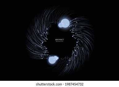 Fondo de arte espiral abstracto en archivo vectorial