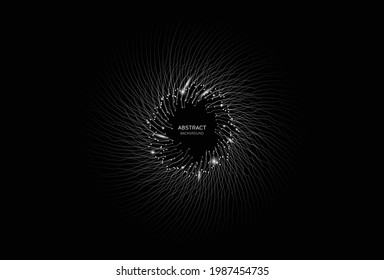 Abstract spiral art background in vector file