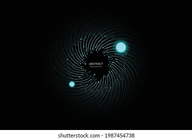 Abstract spiral art background in vector file