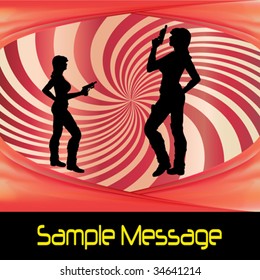 Abstract Spiral Background