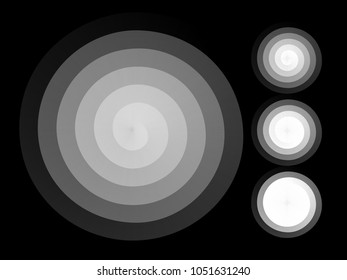 Abstract spiral background. Black and white halftone vector. Eps8. RGB. Global color