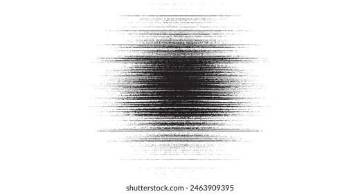 Abstract spiral background. Black and white halftone stipple dots pattern. 