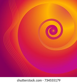 Abstract spiral background of bright glow lighting twist lines. Vector Illustration eps 10 for elegant vertical business card. Can be used for business brochure, flyer party, design banners, label