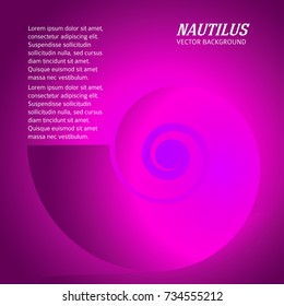 Abstract spiral background of bright glow perspective with lighting purple twist lines. Can be used for business brochure, flyer party, design banners, cover book, label
