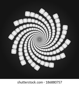 Abstract Spiral Background. Cover Template. Vector Illustration