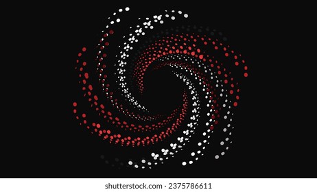 Fondo espiral abstracto en fondo oscuro.