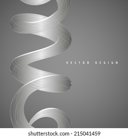 Abstract Spiral Background of the Gray Lines